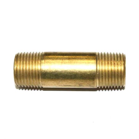 Interstate Pneumatics Brass Pneumatic Nipples, 6 PK FA616LN-D6
